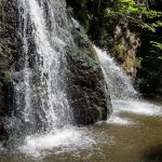 La cascata della riserva naturale della Fairy Glen