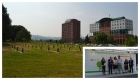 Le 1000 piante messe a dimora nel Parco Stura e un momento dell'inaugurazione dell'intervento di riqualificazione