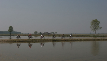 In bici nelle Aree protette del Po vercellese alessandrino  | Foto T. Farina