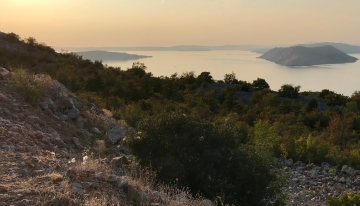 La costa croata vista dalle Alpi Bebie 