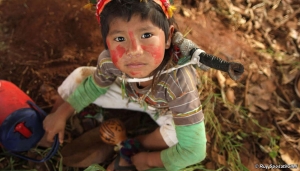 Bimbo indigeno del Guaranì 