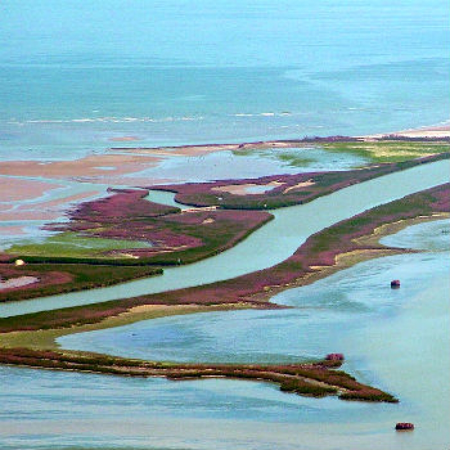 Delta del Po, veduta area Foto D. Soncin