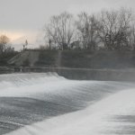 La diga: impossibile non sentire il suo fragore | Foto AM Bruno