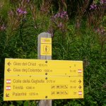 Cartello segnavia del parco