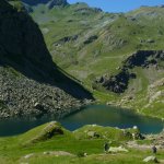 Il Lago Fiorenza da una mulattiera