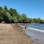 La spiaggia bianca di Rosemarkie situata nelle Highlands scozzesi