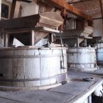 Le due ruote in pietra del Mulino di Cervere