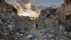 Effetti del terremoto di Amatrice del 24 agosto 2016 che caus&ograve; 300 vittime - Foto TG24 Infonews