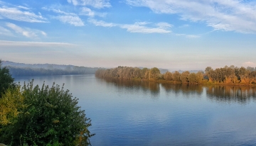 Paesaggio sul Fiume Po | Foto arc. Ente di gestione delle Aree protette del Parco del Po 