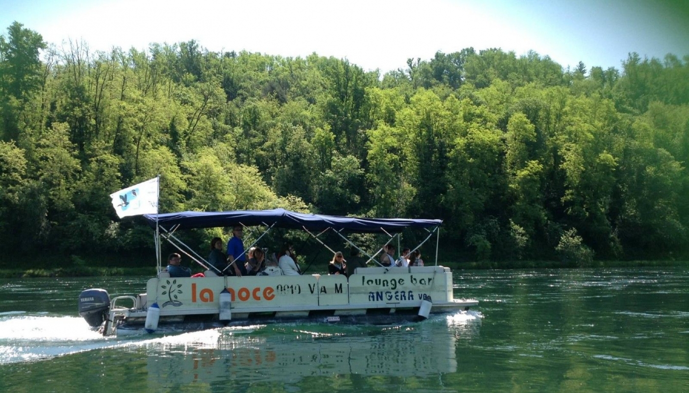 Navigazione a motore a Fondotoce - Foto p.g.c. Ente gestione Ticino Lago Maggiore 