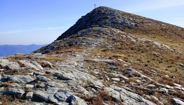 Monte Tibert dal crinale ovest 