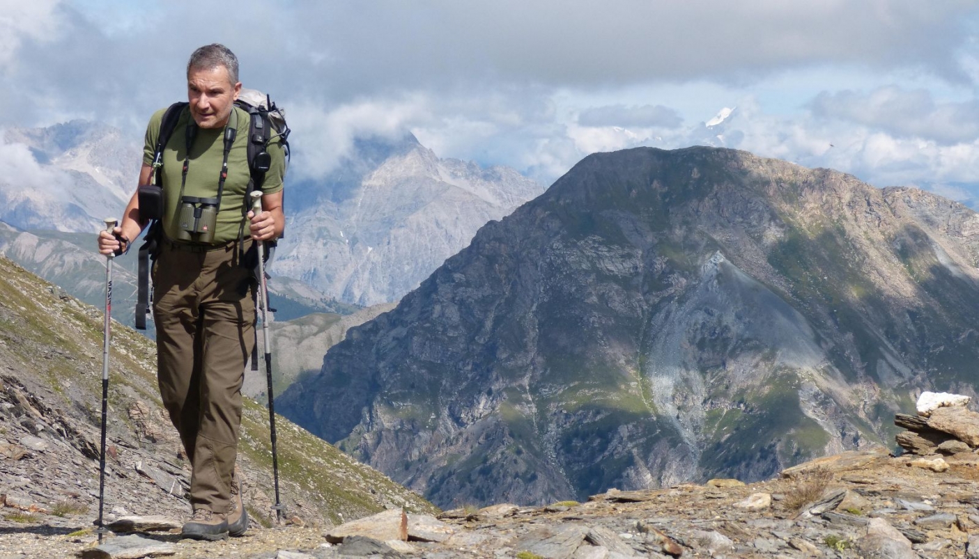Un ritratto di Domenico Rosselli, guardiaparco delle Aree protette delle Alpi Cozie - Foto EGAP Alpi Cozie 
