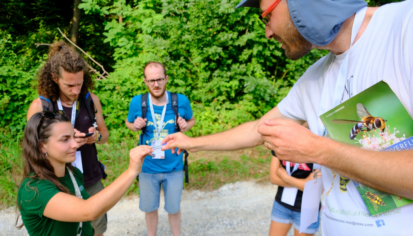 Nella foto, Umberto Maritano in un bioblitz a Dronero, nell'estate 2025  | Foto L. Astesano
