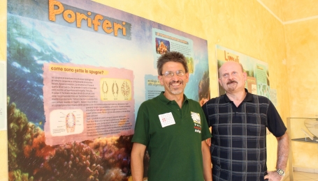 Nella foto, i coordinatori scientifici della mostra: Graziano Del Mastro (a sinistra) e Piero Damarco (a destra) | Foto L. Nosenzo 