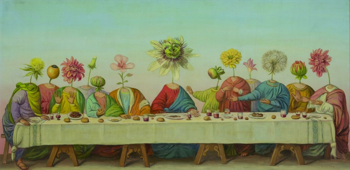 Cristo contestatore, 1969, olio su tela 