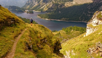 Veduta dall'alto del Lago di Devero  - Foto F. Chiaretta