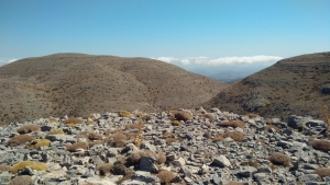 Ambiente carsico presso il Rifugio Mygero situato nel geoparco 