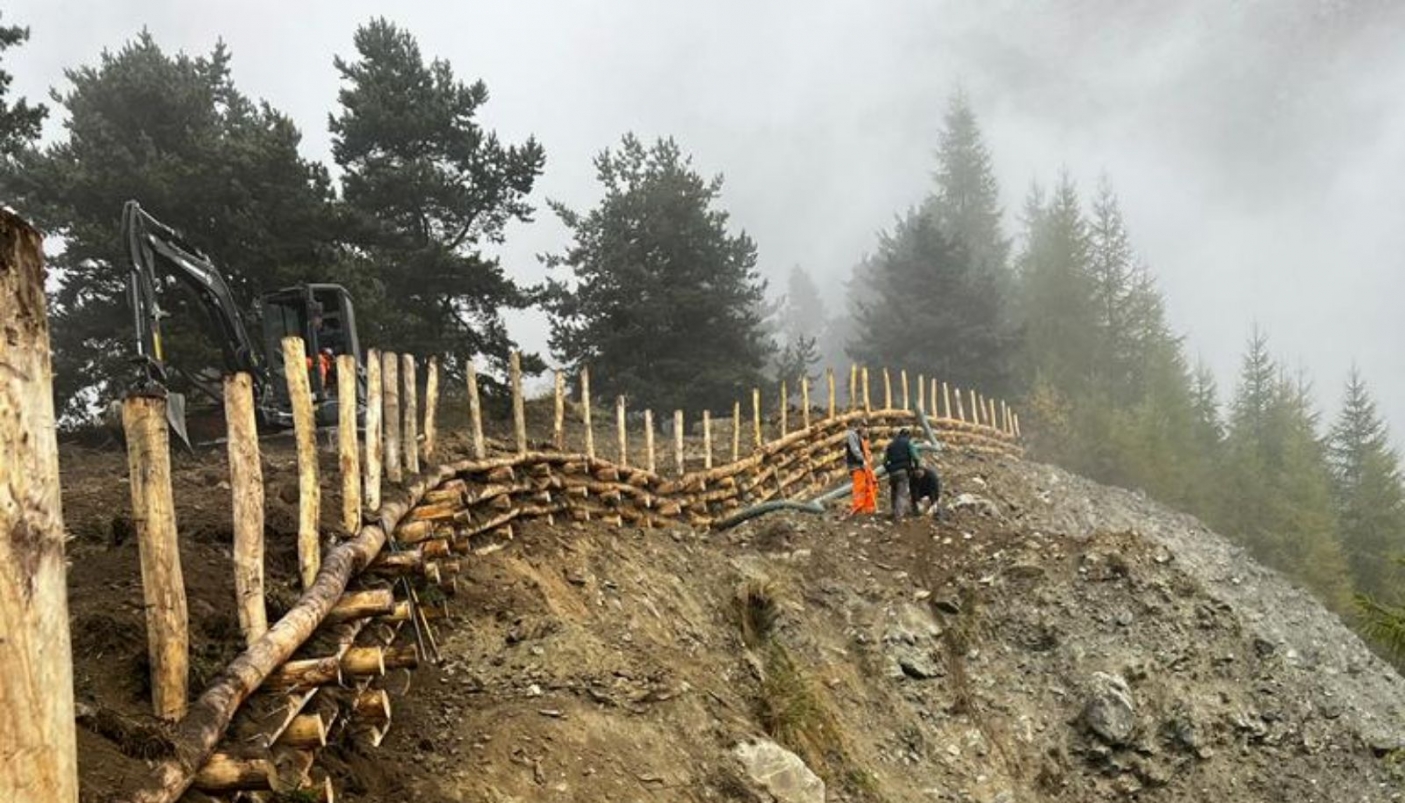 Opere di ingenieria naturalistica - Foto L. De Antonis 