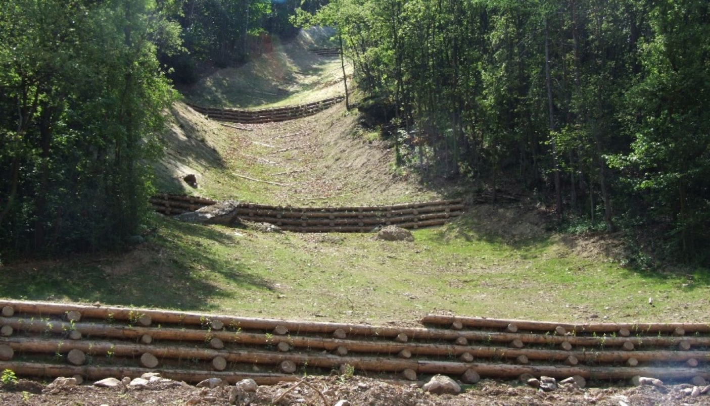 Opera di ingegneria naturalistica - Foto arch. EGAP Ticino e Lago Maggiore 