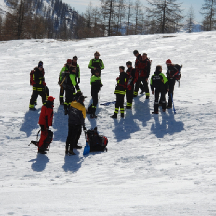 esercitazione soccorso valanghe foto A.Molino