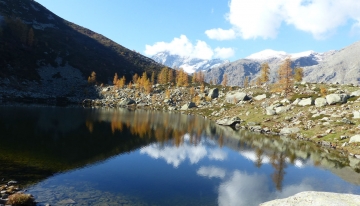 Scorcio di veduta sul Lago Afframont (Foto A. Corr&agrave;)