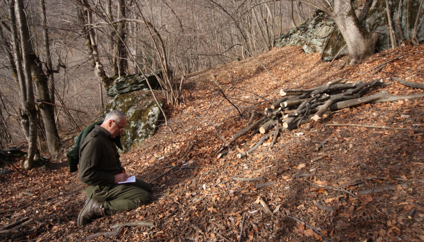 Guardiaparco sul campo | Foto L. Giunti 