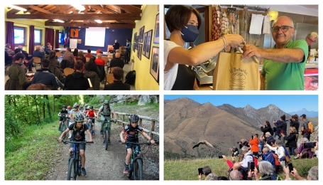 Immagini evocative delle ricadute positive di un parco sul territorio - Fonte: Profilo Facebook AAPP Alpi Marittime