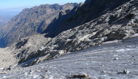 Il Ghiacciaio est del Monte Clapier nelle Marittime - Foto G. Bernardi 