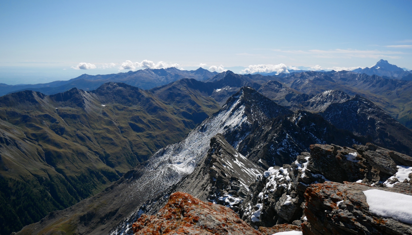 Panoramica dalla punta Rognosa del Sestriere - Foto B. Usseglio 