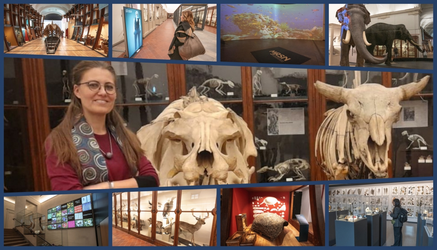 Cristina Falchero e alcune installazioni del MRSN di Torino  | Foto R. Valterza