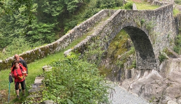 Un tratto del Cammino presso il Ponte del Diavolo - Foto B. Lianza